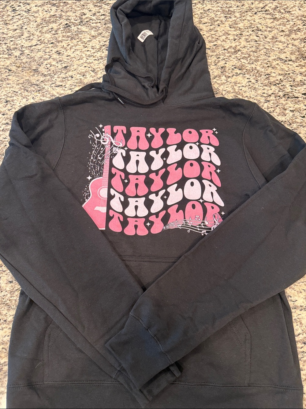 Black Taylor-Inspired Western Hoodie Sweater with Pockets | Small | Country